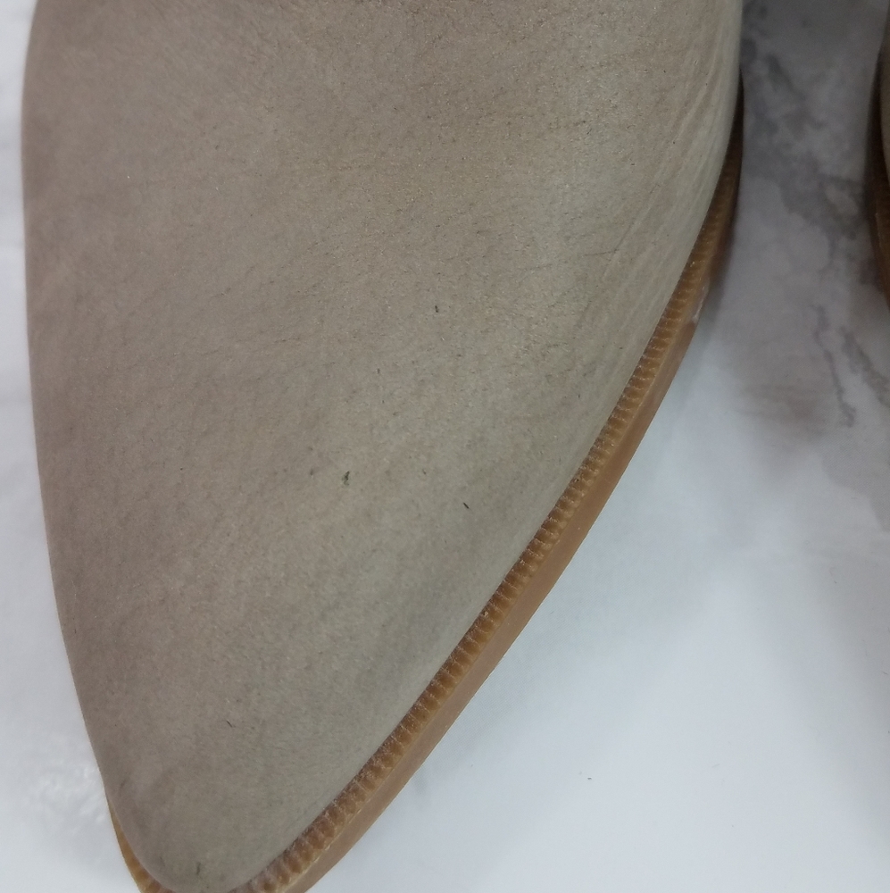 Sole Society Dalphine Leather Boots Color Porcini Size 8 - Picture 7 of 12